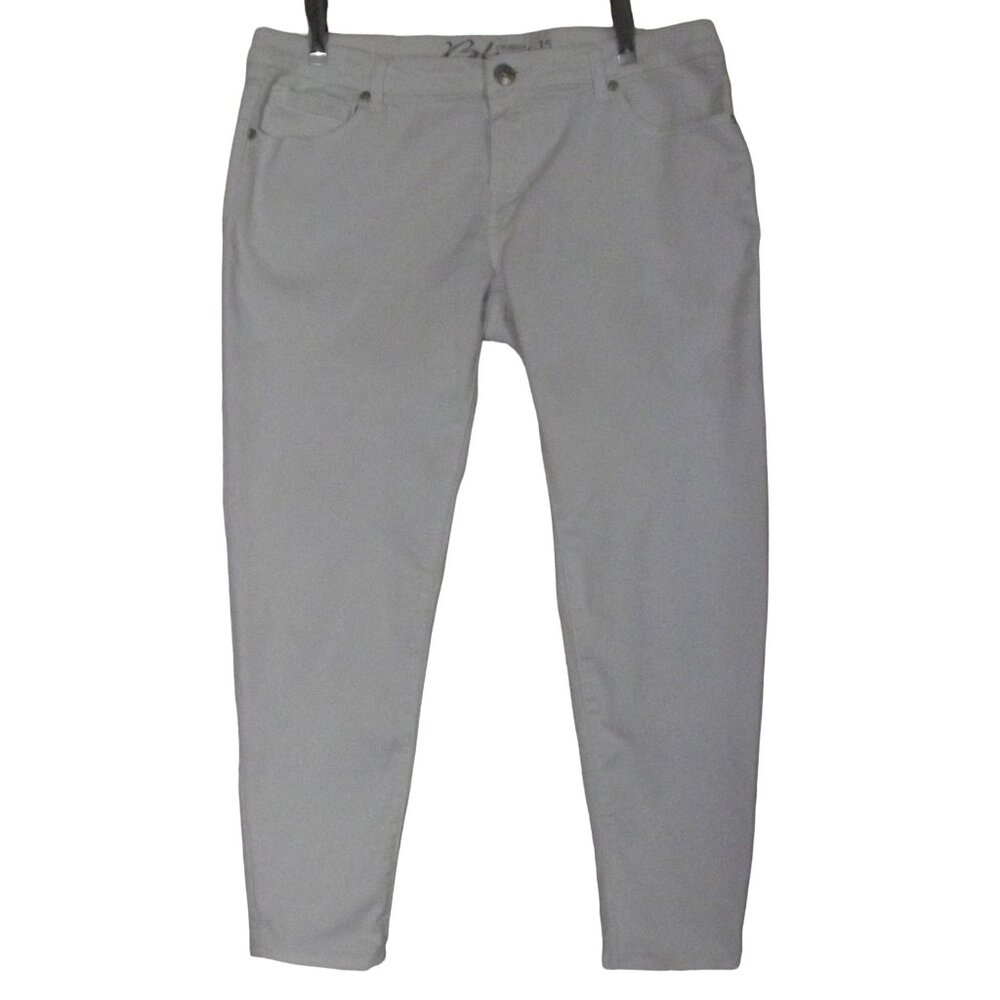 Celebrity Blues Crop Jeans 15 x 26"Inseam cropped optic white cotton stretch